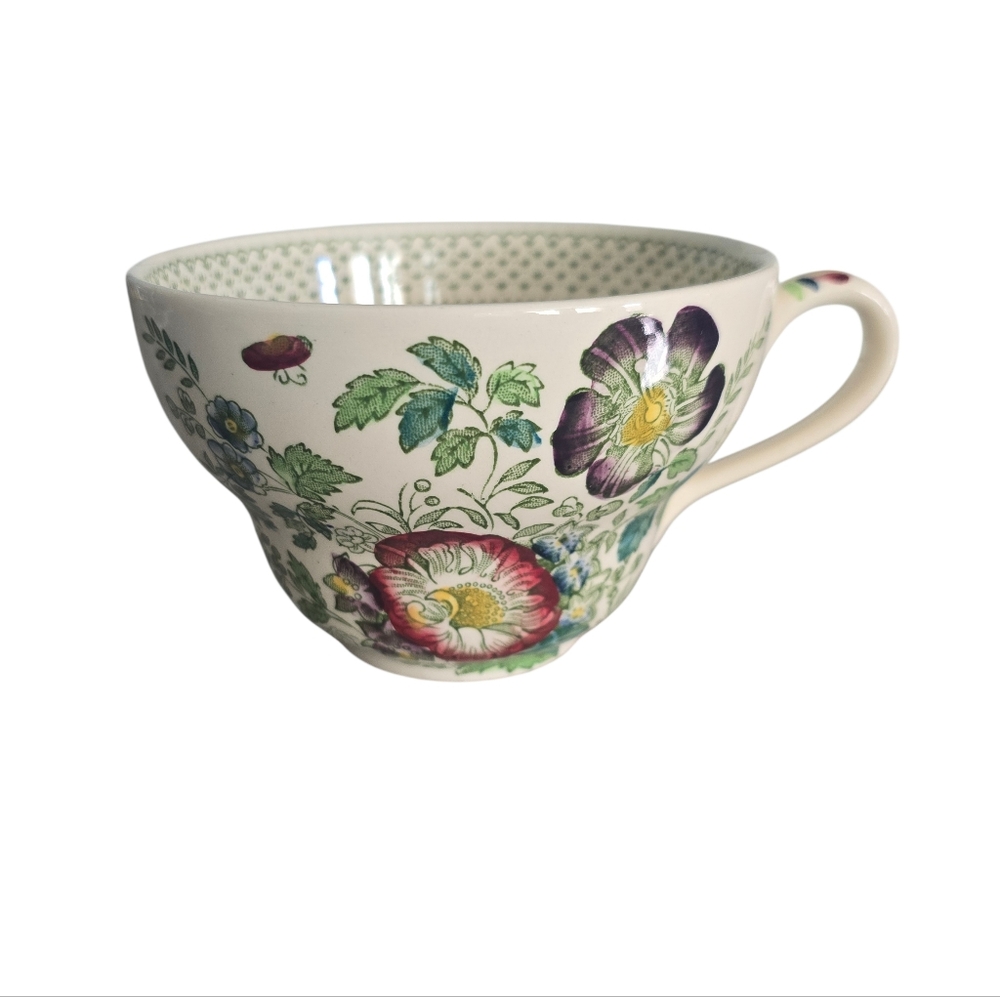 Rare Masons Paynsley Green Gourd Shaped Tea Cup